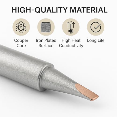 DZK 60W Premium Soldering Iron with Adjustable Temperature Control Knob & 5 Stainless Steel Tips | Fast Heating, Easy Installation, Heat-Resistant Handle – Ideal for PCB, Wire & DIY Projects - Image 3