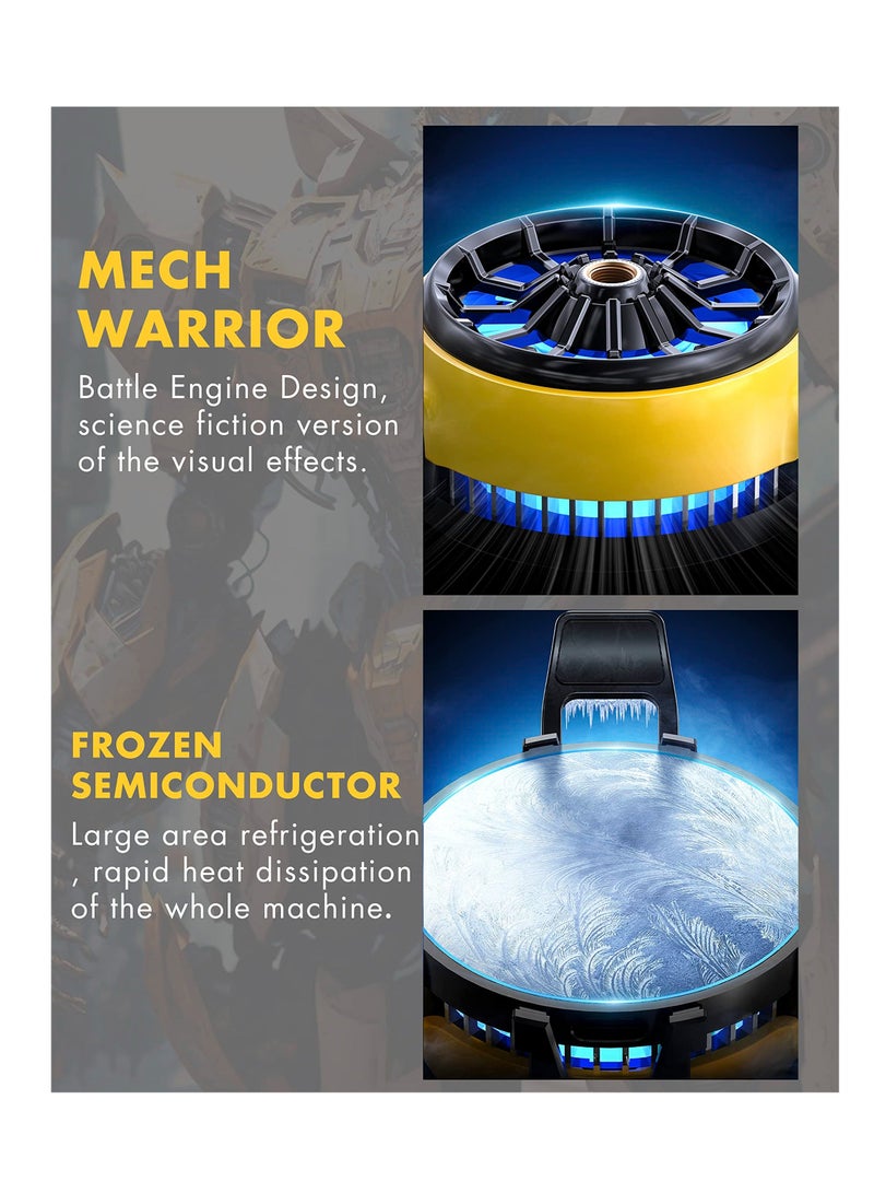 Phone Cooler, Portable Cell Phone Radiator, Cell Phone Radiator with Semi-Conductor Cooling Chip, Universal Phone Cooling Fan, for Mobile Gaming, Live Streaming, Outdoor Vlog - Image 5