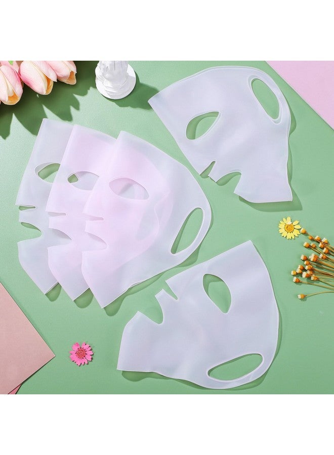 Beaupretty 5 Pcs Silicone Facial Mask Reusable Facial Mask Skincare Facial Mask Silicone Skin Mask Covers Moisturizing - Image 4
