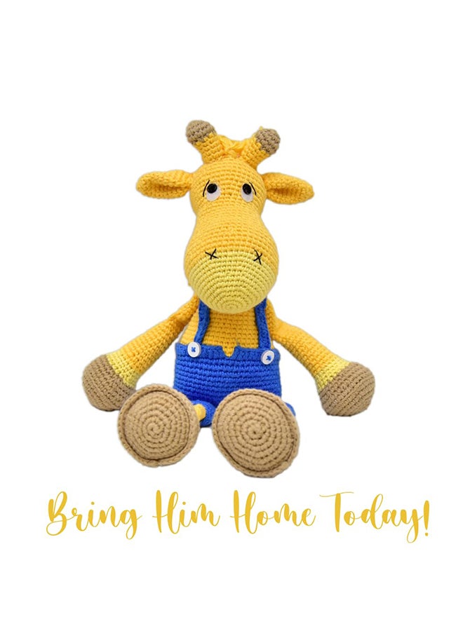 Happy Threads Handmade Crocheted AlexGiraffe (15 inches) – Multicolour | Crochet Toys | Child Safe | for Babies 6 Months & Above | Dolls for Boys/Girls| For Birthday Gift | Decorative Items for Room - Image 5