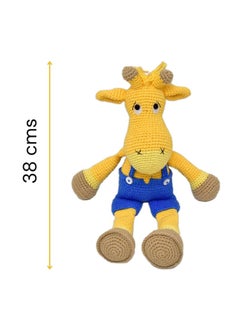 Happy Threads Handmade Crocheted AlexGiraffe (15 inches) – Multicolour | Crochet Toys | Child Safe | for Babies 6 Months & Above | Dolls for Boys/Girls| For Birthday Gift | Decorative Items for Room  - Image 2