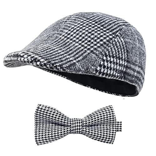 EBYTOP 100 Days Of School Old Man Costume for Kids Boys, 100th Day Dress up Accessories Grandpa Hat Glasses,Old Person Mustache and Eyebrows Cane Prop,8-10 Years - Image 2