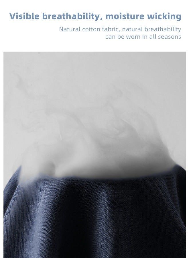 NIBEMINENT 3 Pack Solid Pattern Men's 96% Cotton Underpant Set Breathable Comfortsoft Boxers with High Elastic Waistband Teenager Short Briefs Multicolour - Image 5