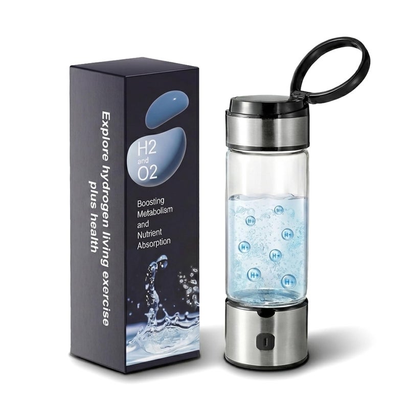 RWIXR Hydrogen Water Bottle, Hydrogenated Water Bottle with SPE PEM Tech, Portable Hydrogen Water Machine, Hydrogen Bottle, Ionized Hydrogen Water - Image 1