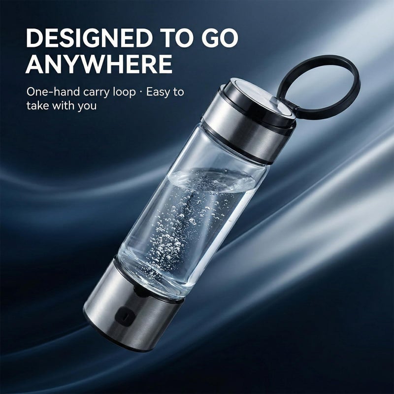 RWIXR Hydrogen Water Bottle, Hydrogenated Water Bottle with SPE PEM Tech, Portable Hydrogen Water Machine, Hydrogen Bottle, Ionized Hydrogen Water - Image 2