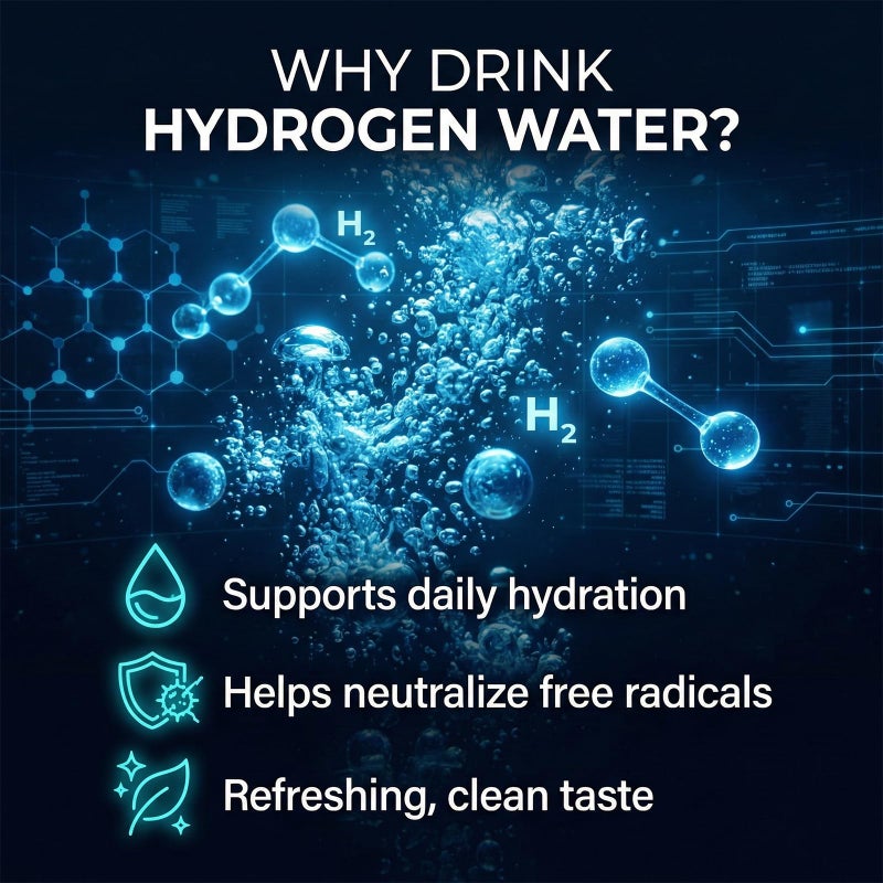 RWIXR Hydrogen Water Bottle, Hydrogenated Water Bottle with SPE PEM Tech, Portable Hydrogen Water Machine, Hydrogen Bottle, Ionized Hydrogen Water - Image 3