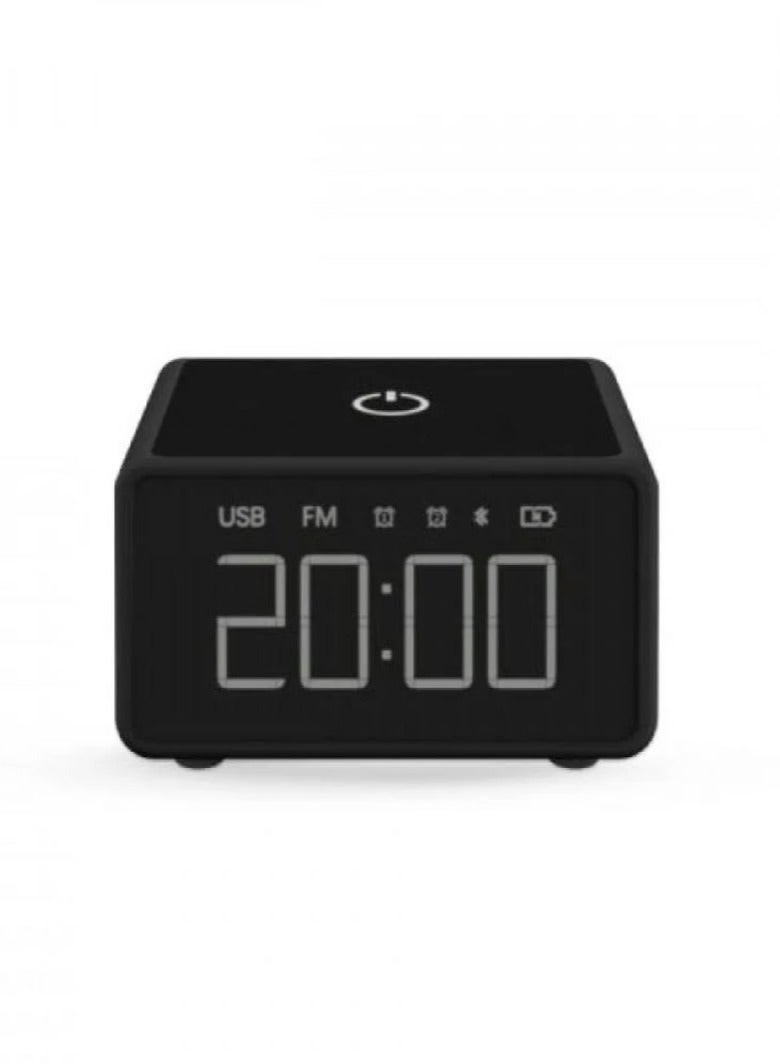 eBasket 4 in 1 Digital Clock and Alarm with Wireless Charger and Speaker (Multicolor) - Image 1
