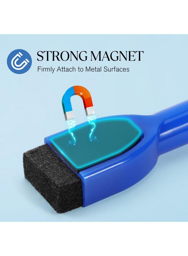 MaxGear Dry Erase Markers Fine Tip, Fine Point Dry Erase Markers With Eraser, Magnetic Dry Erase Markers, White Board Markers, Colorful Dry Erase Markers Low Odor For Office School, 8 Count - Image 4