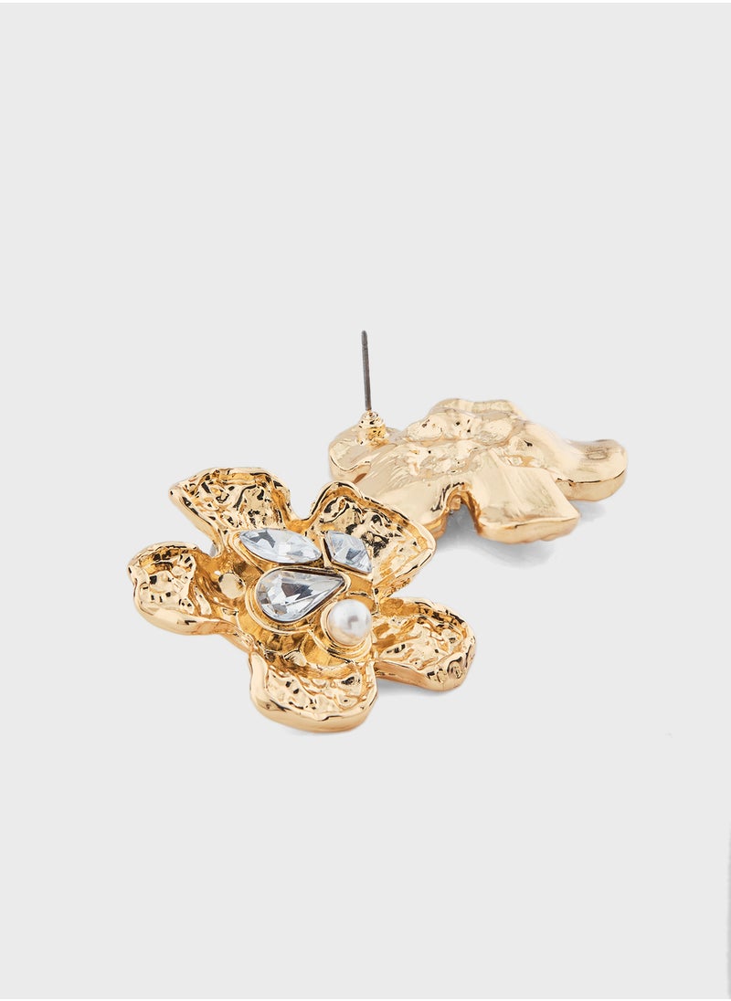 Ella Limited Edition - Dimante Stud Earrings - Image 1