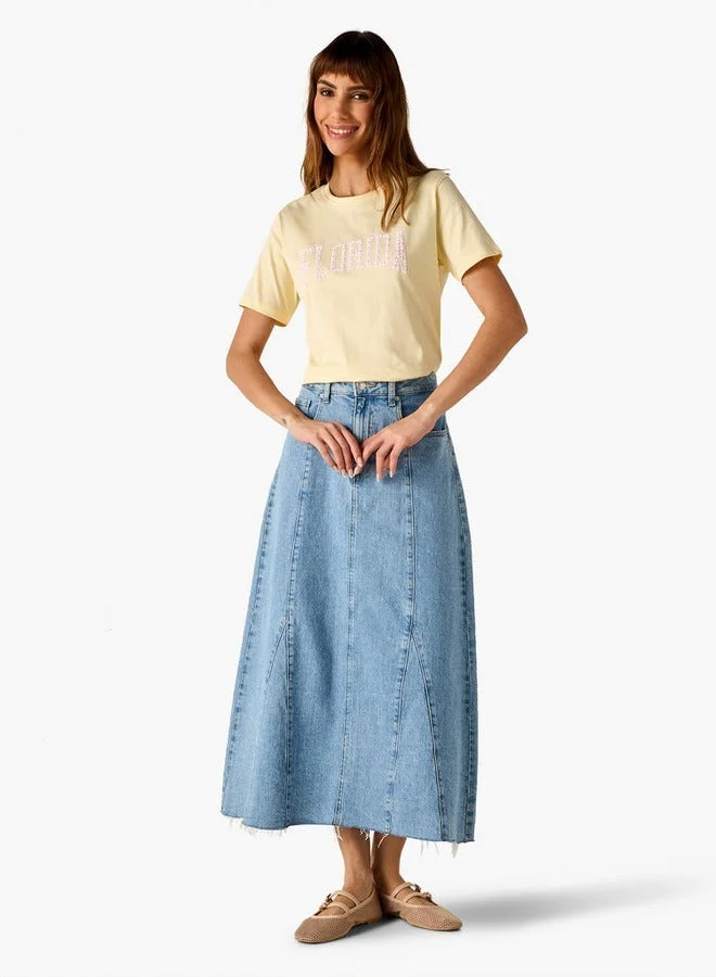 Splash FAV Typographic Print T-shirt