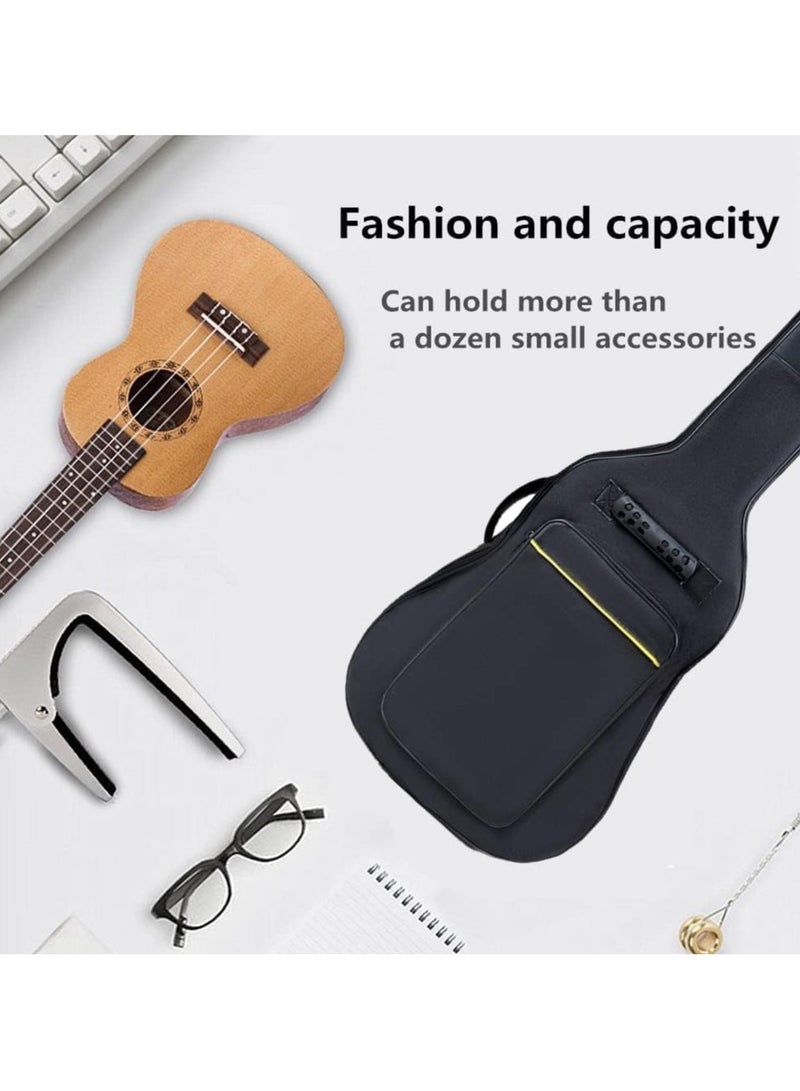 Generic 41 Inch Acoustic Folk Guitar Bag Backpack Double Straps 600D Oxford Guitar Soft Carry Case Guitar Cover (41 inch) - Image 3