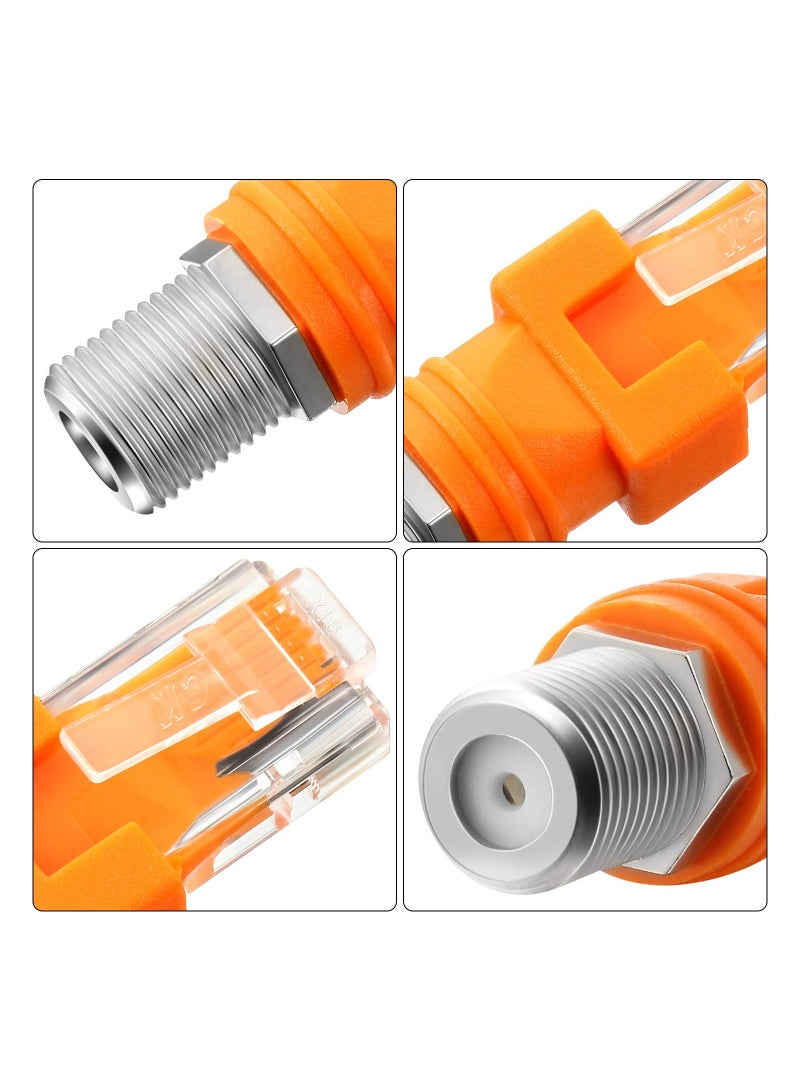 KASTWAVE RF to RJ45 Converter Adapter F Female to RJ45 Male Coaxial Barrel Coupler Adapter Connector Coaxial Straight Connectors (4pcs) - Image 3