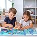 Ranqibo Magnetic Puzzles for Toddlers 35 75Pieces Travel Toys Sea Puzzles Ages 46 Educational Learning Magnets Road Car Trip Airplane Activities Toys for 3 4 5 6 7 Girls Boys Gift - Image 4