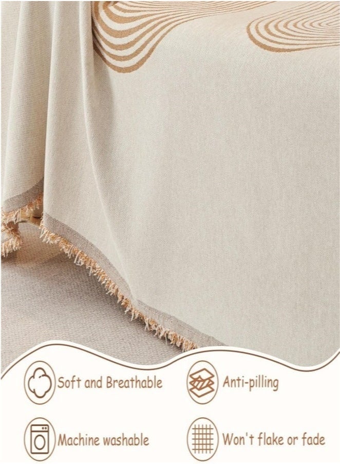 كيلا غطاء أريكة مزدوج الجوانب من الشنيل، غطاء أريكة أنيق، غطاء أريكة من قماش الشنيل، غطاء أريكة من قماش الشنيل مناسب لفصول السنة، متوفر على كلا الجانبين بمقاس 180*130 - Image 5