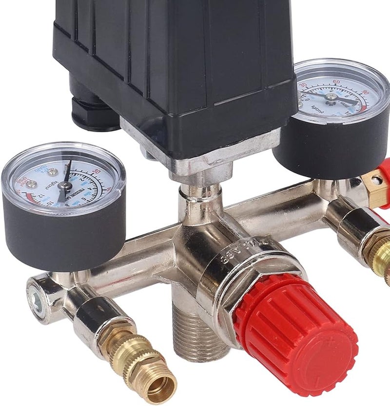 Dual Display Air Compressor Pressure Valve Kit Adjustable Control 90 120PSI AC 100 240V - Image 3