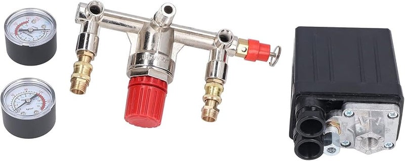 Dual Display Air Compressor Pressure Valve Kit Adjustable Control 90 120PSI AC 100 240V - Image 4