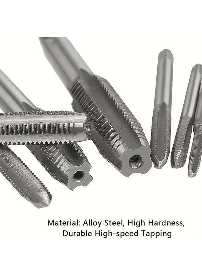 8pcs Micro Taps Bit Set M3 M4 M5 M6 M8 M10 M12 With Adjustable Wrench - Image 4