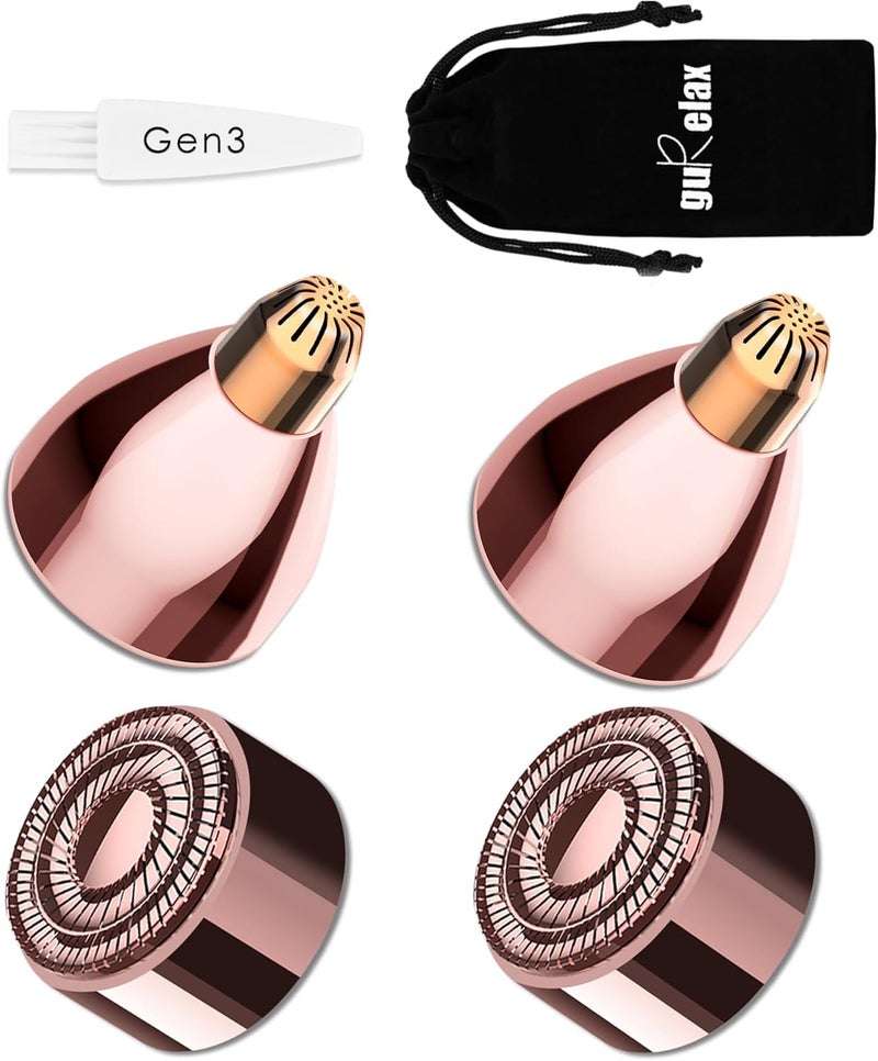 Gurelax Generation 3 Replacement Heads for Finishing Touchace and Eyebrow Hair Remover Replacement Heads 18k Gold Precision Replacement Blades Compatible with New Flawless Gen 3 22