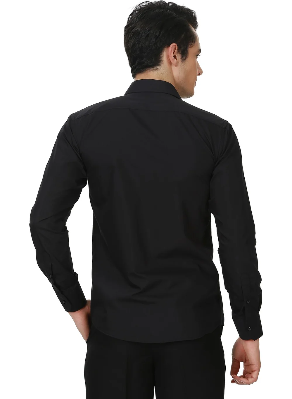 Varetta Slim Fit Black Men's Shirt
