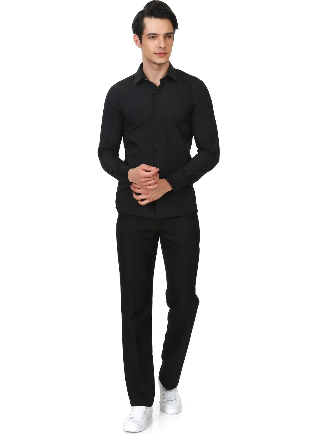 Varetta Slim Fit Black Men's Shirt