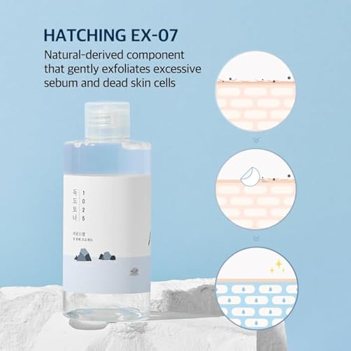 Round LAB 1025 Dokdo Toner + Dokdo Lotion Set | Gentle Exfoliating Dead Skin Cells Without Irritation, Hydrating, Watery Type Toner, Lotion, for Sensitive Skin (6.76fl.oz) - Image 4