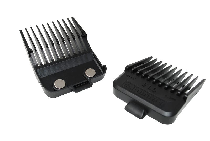 GAMMA+ Professional Dub Magnetic Hair Clipper Guards from 1/16 to 3/4" Premium Neodymium Black - Image 2
