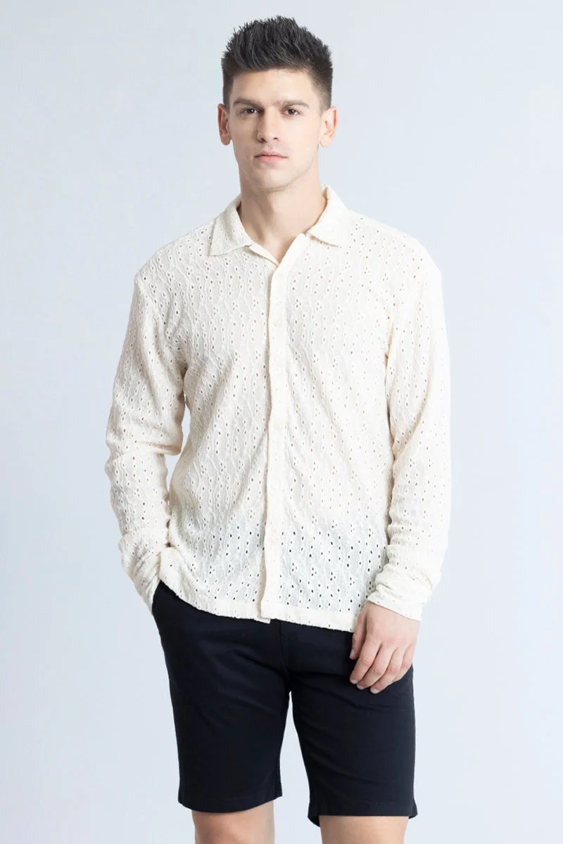 SNITCH Whisper-Soft Cream Shirt