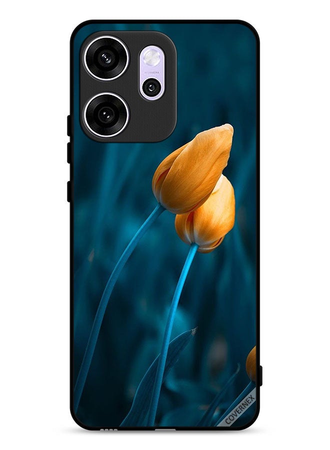 Covernex Oppo Reno14 F Protective Case Cover Two Cute Flowers - Image 1