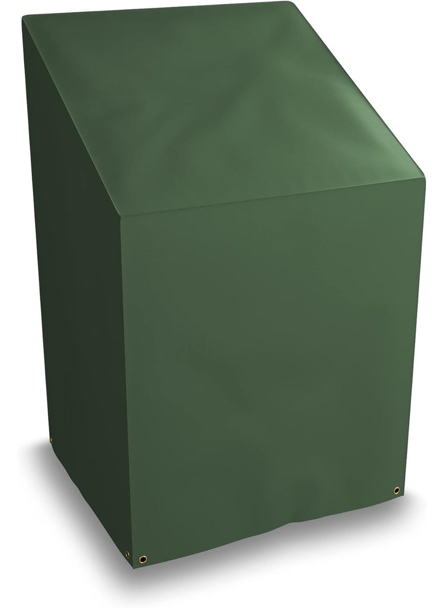 Bosmere Bosmere Weatherproof Stacking Chairs Cover 42 High at Back 27 at Front x 27 Deep x 24 Wide Green  - Image 2