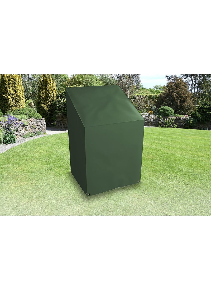 Bosmere Bosmere Weatherproof Stacking Chairs Cover 42 High at Back 27 at Front x 27 Deep x 24 Wide Green  - Image 1