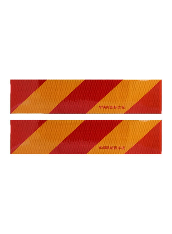 نيبمينينت طقم ملصقات بتصميم لافتة تحذيرية خلفية للسيارات والشاحنات الكبيرة والصغيرة، من قطعتين