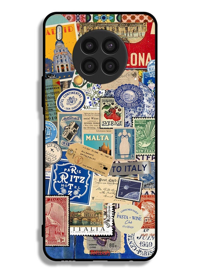 Tolwak Honor 50 Lite Protective Case Cover Stickers Of Different Cities - Image 2