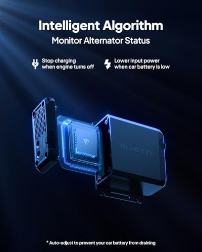 Bluetti شاحن BLUETTI 1، شاحن مولد 560 واط، شاحن DC-DC سريع لمحطات الطاقة المحمولة، أسرع 6 مرات من شواحن السجائر، متوافق مع 95% من مولدات الطاقة الشمسية، مثالي للرحلات البرية، RVing - Image 5