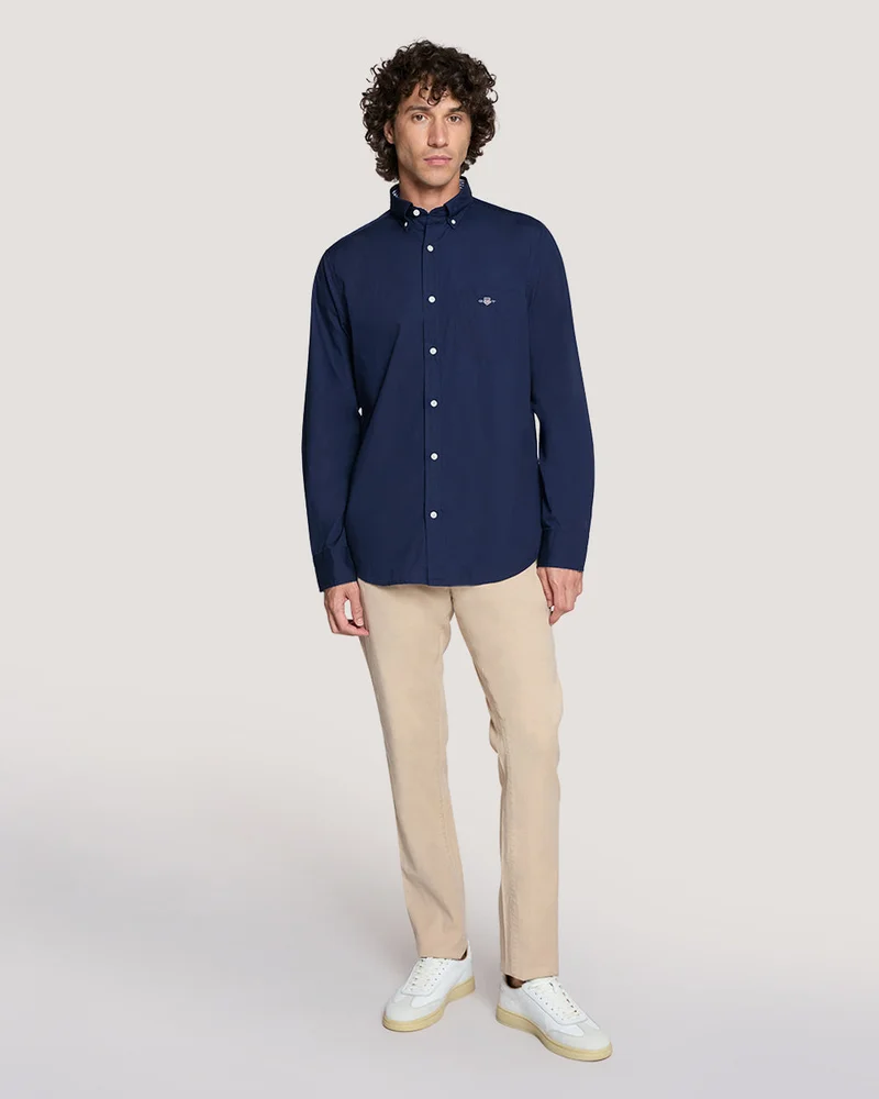 GANT Gant Men’S Poplin Shirt With Buttondown Collar