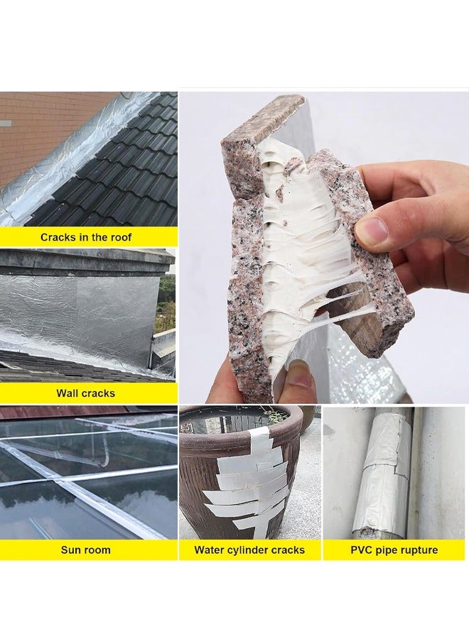 Butyl Tape,Sealant Tape Butyl Caulk Tape for Motorhome Window Glass Boat Sealing Roof Pipe Patching Fixture (16ft x 2in) - Image 4