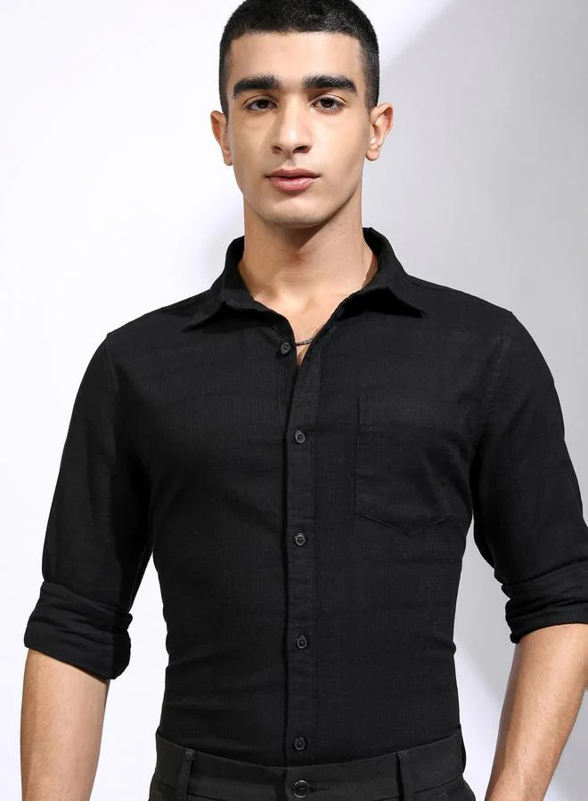 Highlander  Regular Fit Collared Shirt With Pocket for Men | Best Price UAE