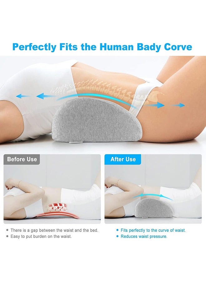 Arabest Lower Back Pillow, Lumbar Support Pillow for Bed, Waist Stretch, Relieve Low Back Pain, Lumbar Support Pillow  - Image 2