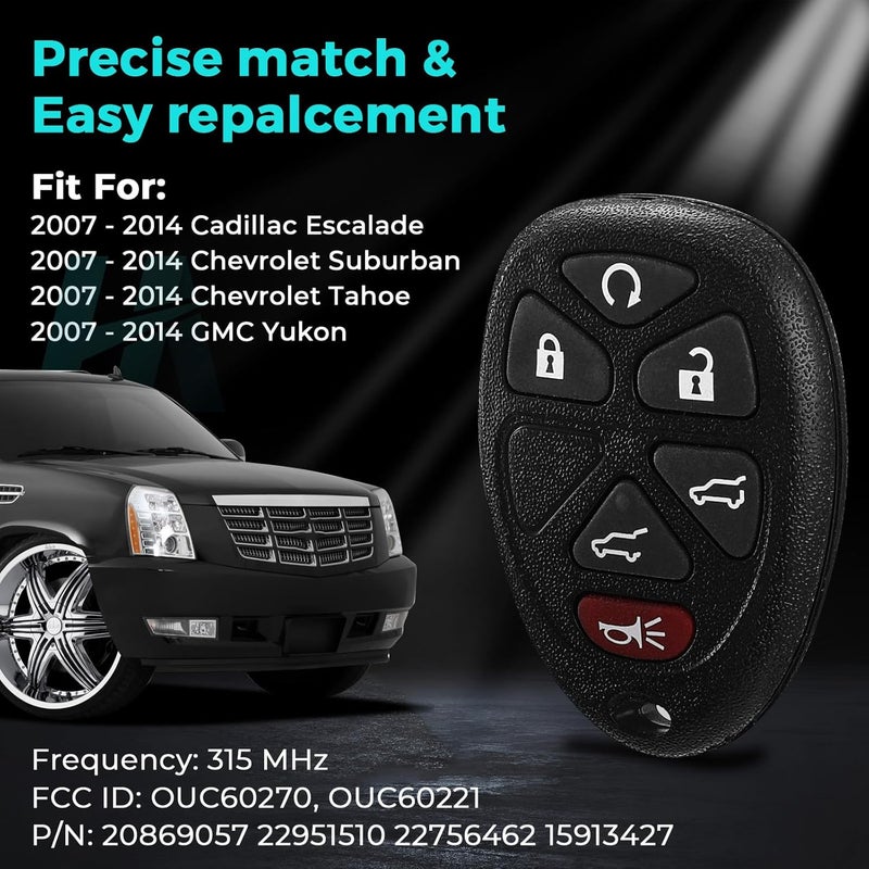 HelloAuto Key Fob Cover for Chevy and GMC Vehicles - Image 2