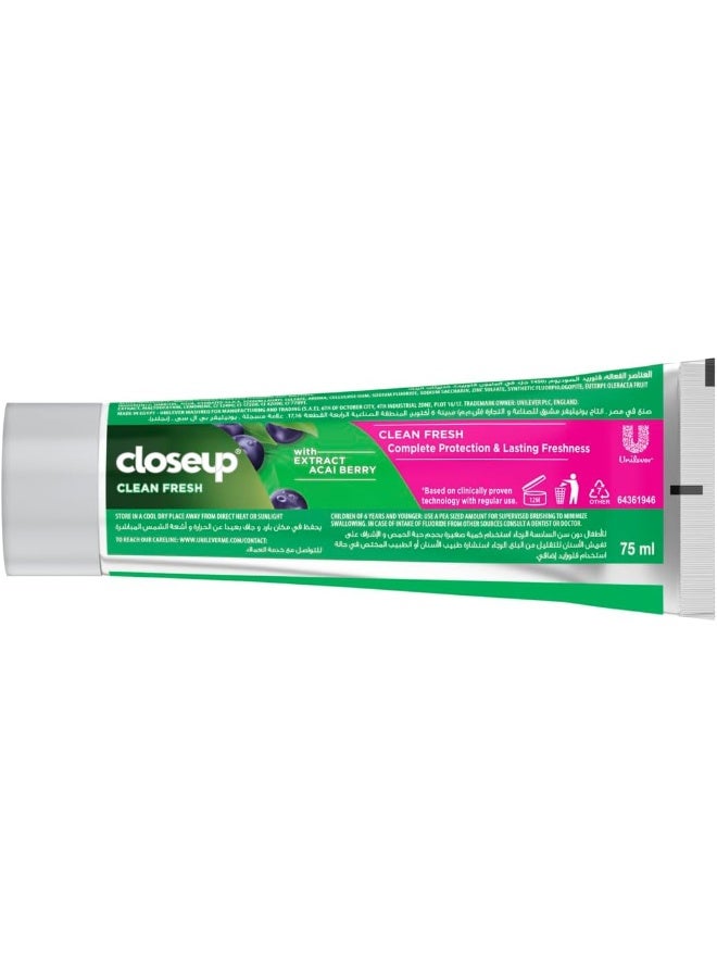 Closeup Clean Fresh Toothpaste, Berry Blast - 75ml - Image 3