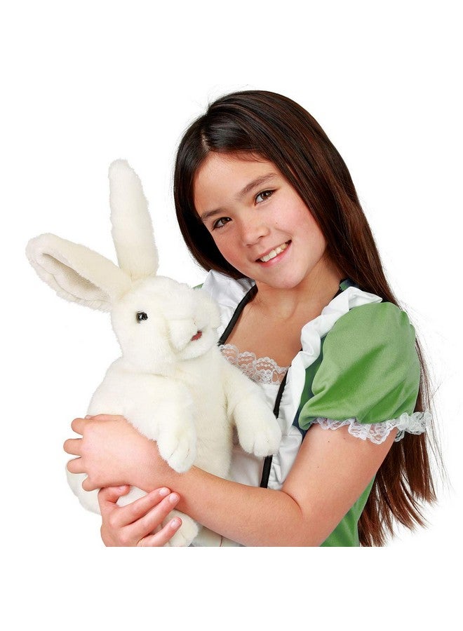 Folkmanis Standing White Rabbit Hand Puppet - Image 4