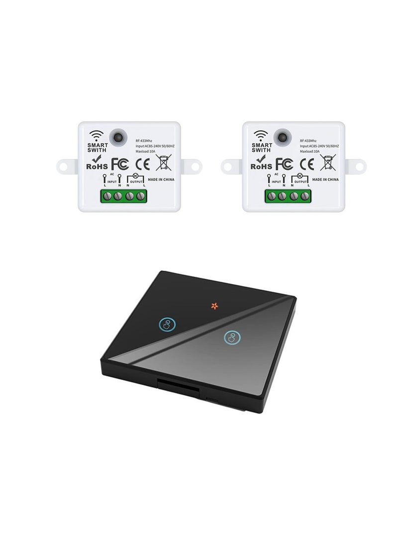 Generic Wireless Light Switch and 433MHz Wall Switch Remote Control Lamp Bulb Fan Switch,110V 220V 230V 240V 10A Relay Receiver  - Image 1