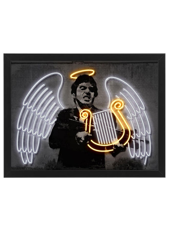 Boomah Accessories Tony Montana Neon Printed Poster With Frame 30x40 cm 