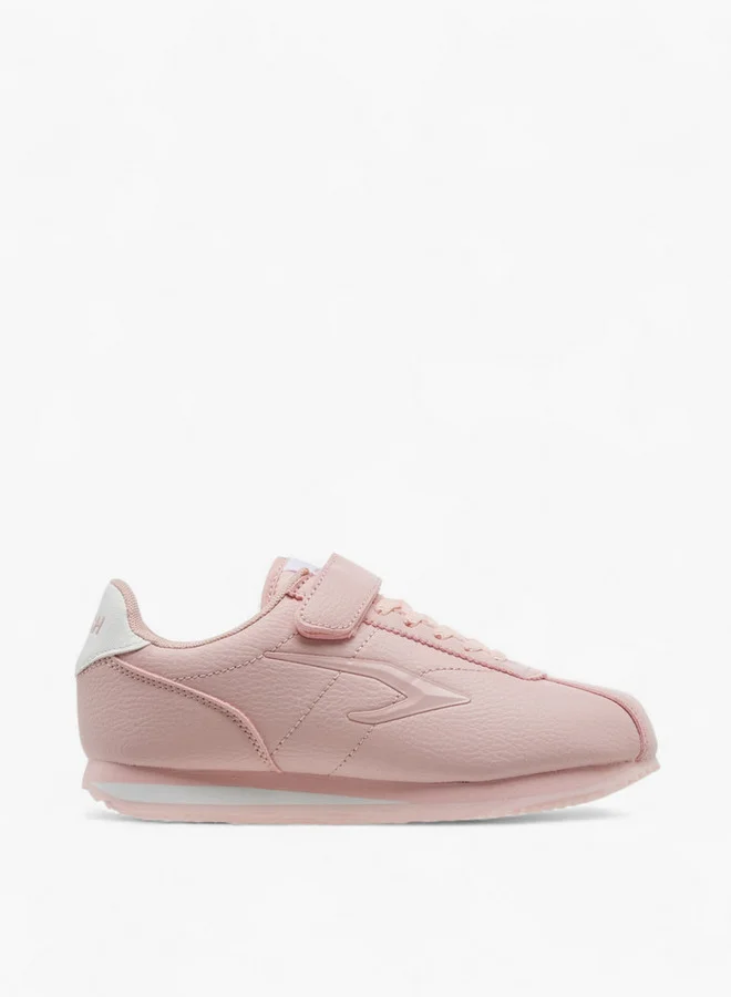 Dash Textured Sports Shoes with Hook and Loop Closure