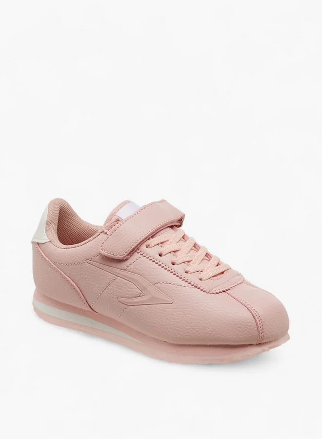Dash Textured Sports Shoes with Hook and Loop Closure