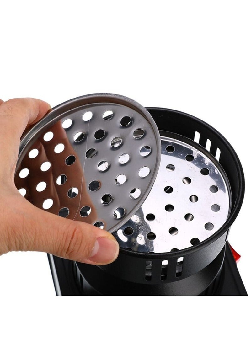 JAJEEK موقد كهربائي لبدء الفحم مع ملقط مجاني - إشعال سريع للشيشة، النرجيلة، الشواء، وبدء النار | موقد فحم سريع التسخين للاستخدام السهل والفعال - Image 4