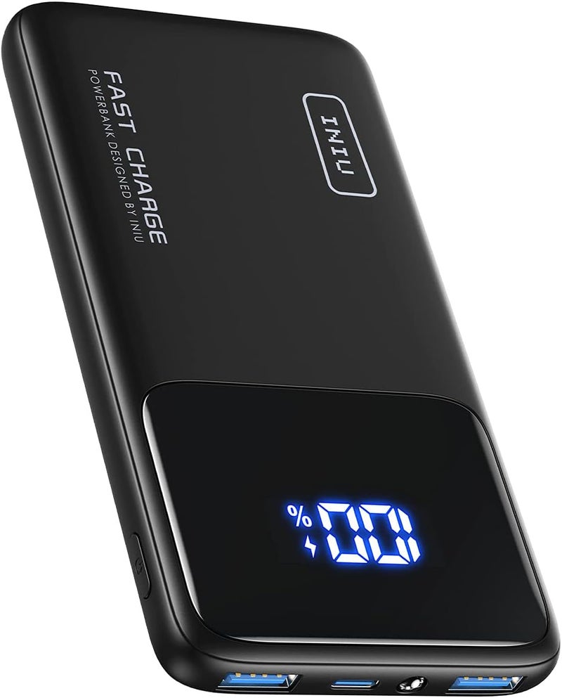 INIU Power Bank, 10000mAh Slimmest Fast Charging Portable Charger, 22.5W Battery Pack PD3.0 QC4.0, Powerbank USB C Input & Output Mobile Phone Charger for iPhone 17 16 15 14 Pro Max iPad Samsung etc - Image 1