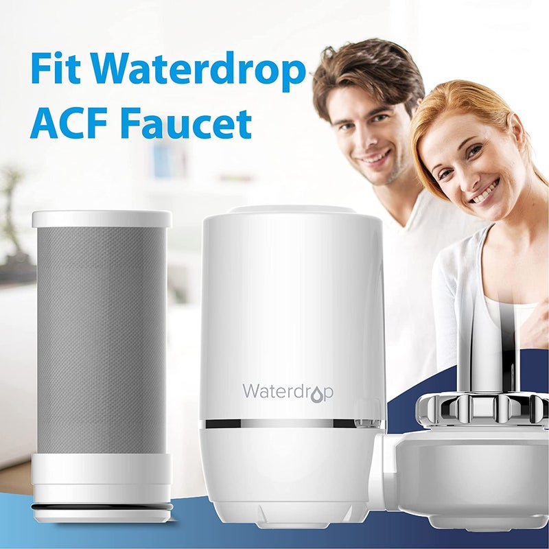 Waterdrop WD-FF-01A Replacement Filter, Faucet Water Filter, Replacement for WD-FC-01, WD-FC-02, WD-FC-06, Reduces Chlorine, Taste and Odor, Last Up to 9 Months (Pack of 3) - Image 2
