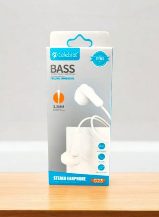 Celebrat G23 Wired Stereo Earphone With Microphone - White - pzsku/Z1D26816DBD6475398DF0Z/45/_/1735782786/82730e95-0527-4cb6-ac3a-2ebfbf5b2b0f
