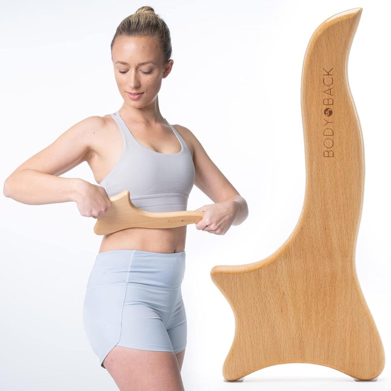 Body Back Wooden Gua Sha Massage Tool Wood Therapy Lymphatic Drainage Tool Gua Sha Cellulite Massager for Body Sculpting and Shaping - Image 1