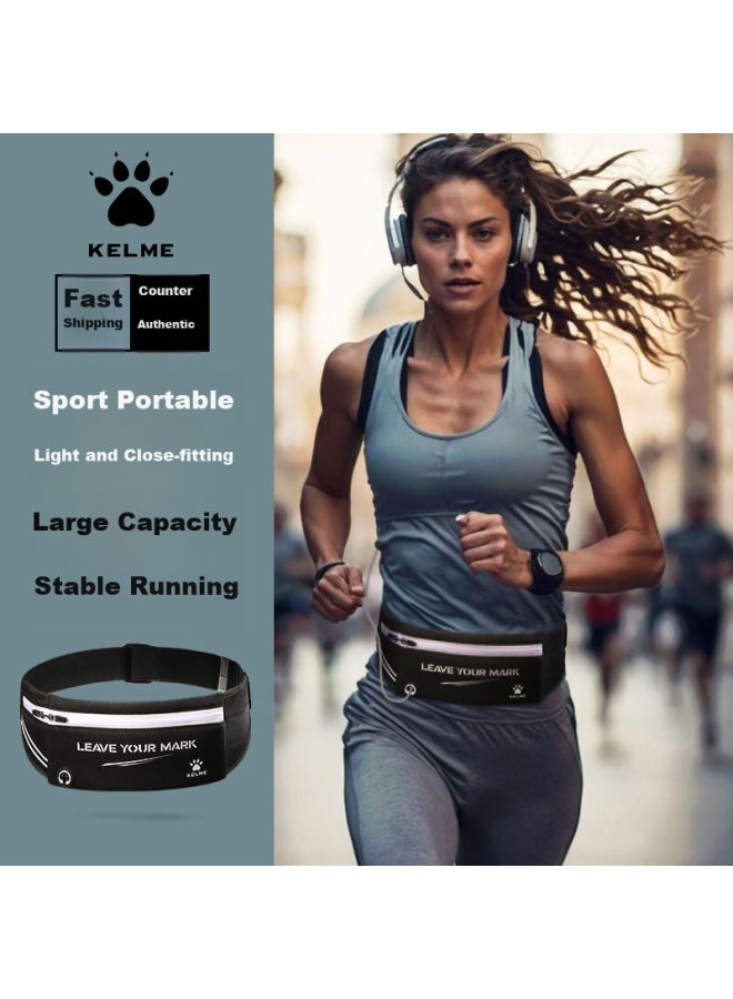 KELME Kelme Sports Waist Pack, Summer Sports Equipment, Running Storage Bag, Breathable, Lightweight, Large Capacity, Unisex Zipper Bag - Image 1